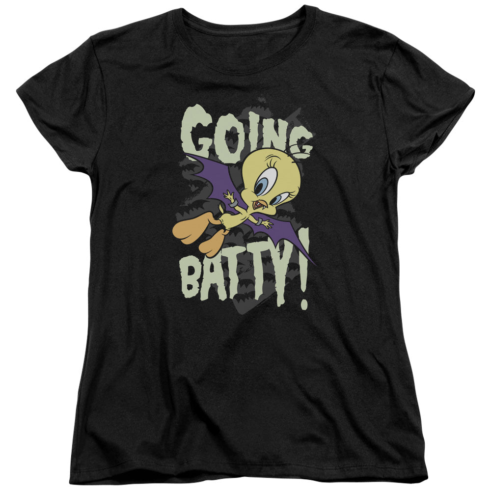 Looney Tunes Going Batty Womens T-Shirt