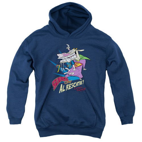 Cow and Chicken Super Cow Youth Hoodie
