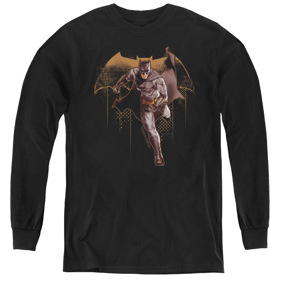 Justice League Caped Crusader Youth Long Sleeve T-Shirt