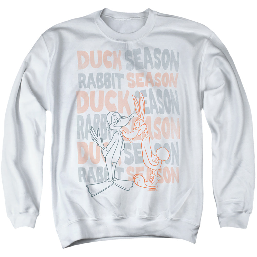 Looney Tunes Duck Season Rabbit Season Crewneck Sweatshirt