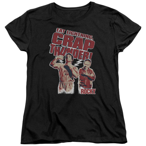 Rocky Eat Lightning Womens T-Shirt