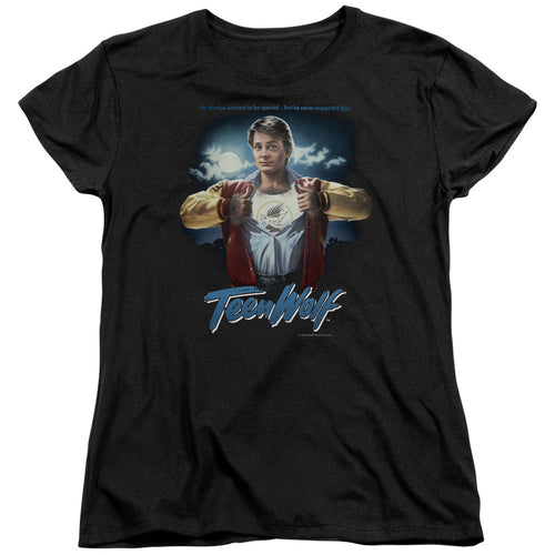Teen Wolf Poster Womens T-Shirt