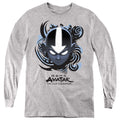 Avatar: The Last Airbender Airbender Blue And Black Kanji Youth Long Sleeve T-Shirt