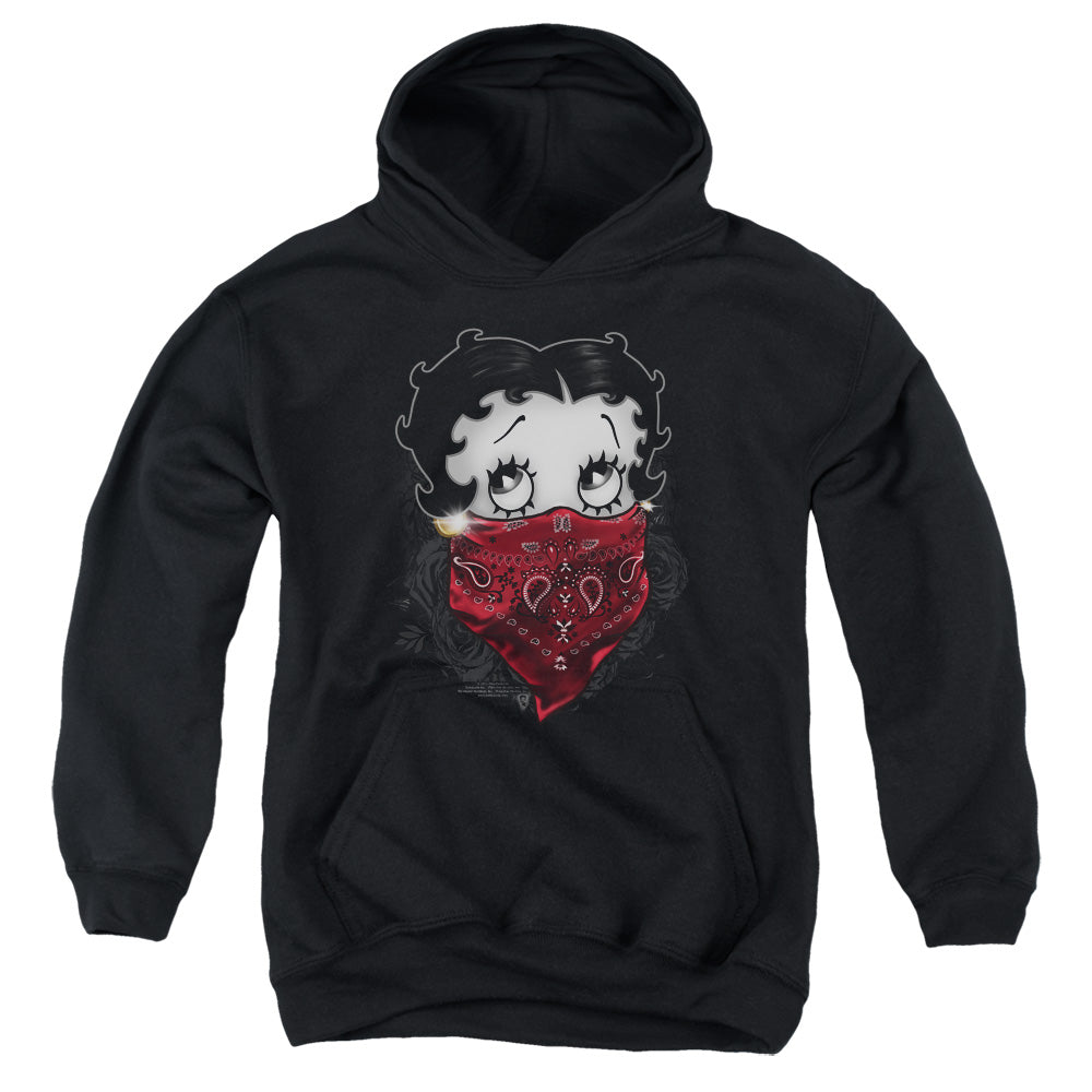 Betty Boop Bandana & Roses Youth Hoodie