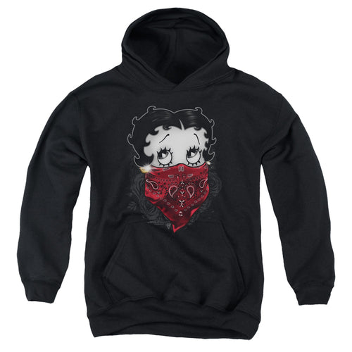 Betty Boop Bandana & Roses Youth Hoodie