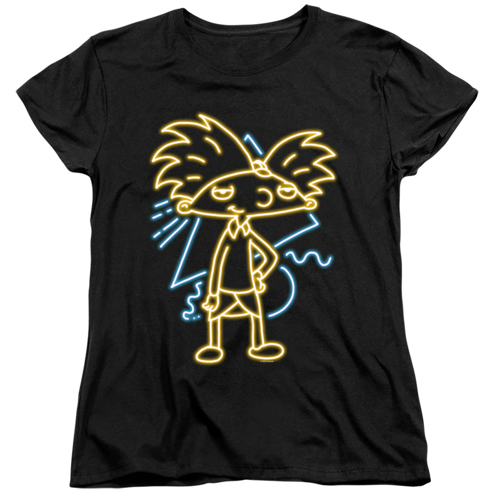 Hey Arnold Hey Arnold Neon Womens T-Shirt