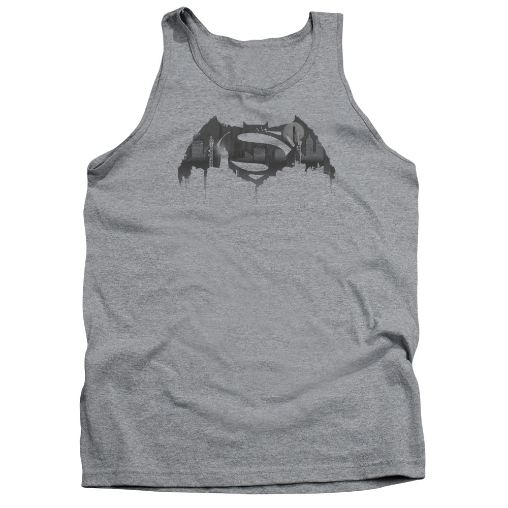 Batman v Superman Cityscape Logo Tank Top