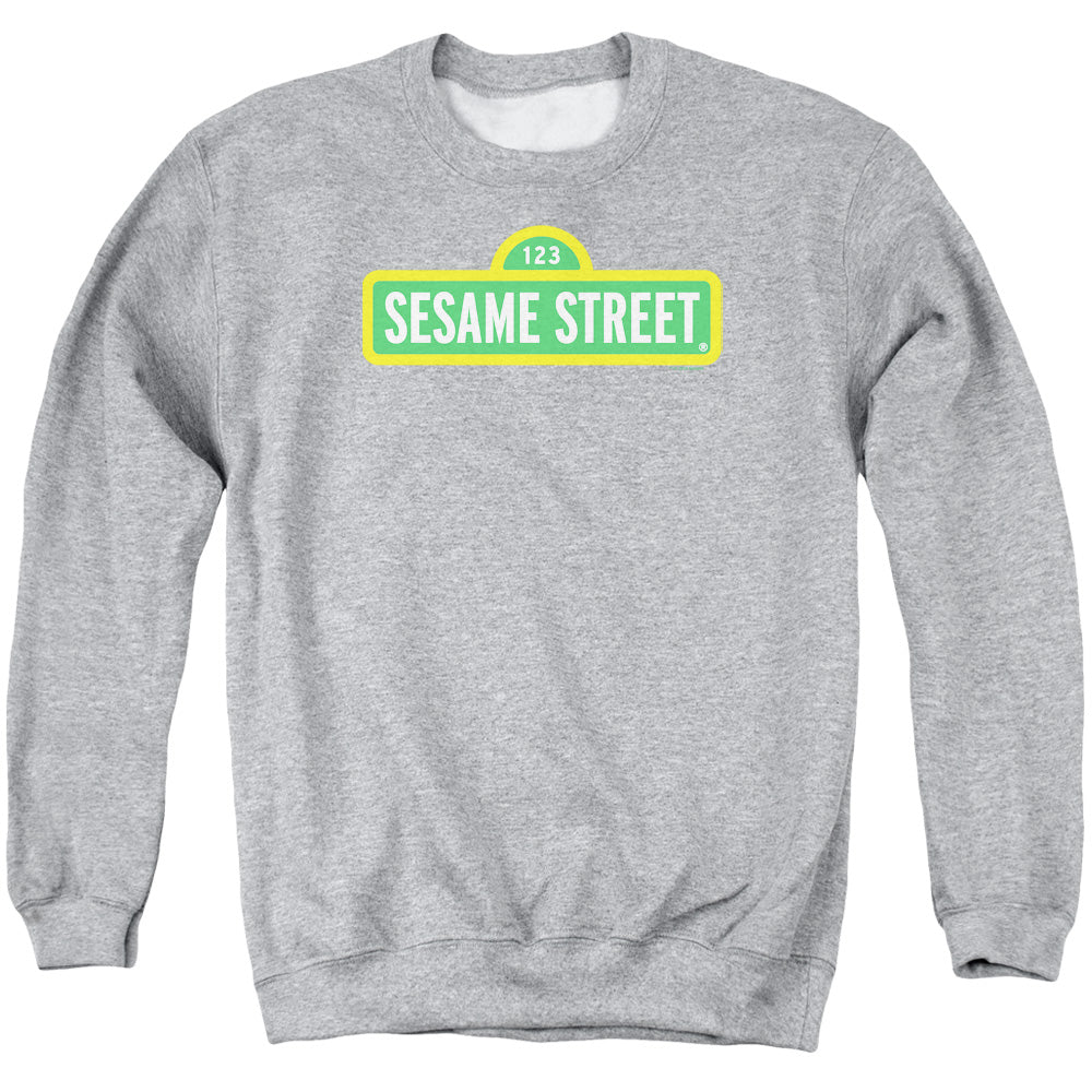 Sesame Street Logo Athletic Heather Crewneck Sweatshirt