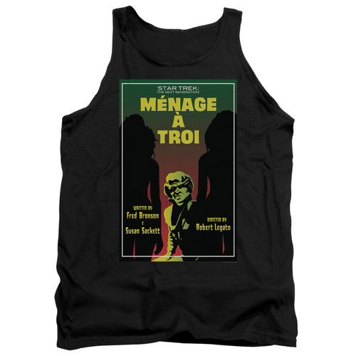 Star Trek Ménage à Troi Black Tank Top