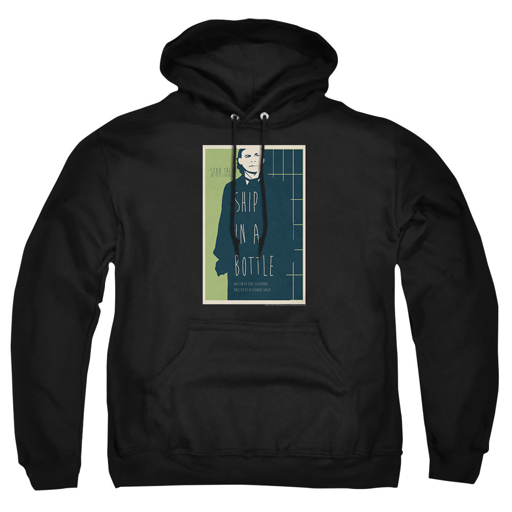 Star Trek Ship in a Bottle Black Pullover Hoodie