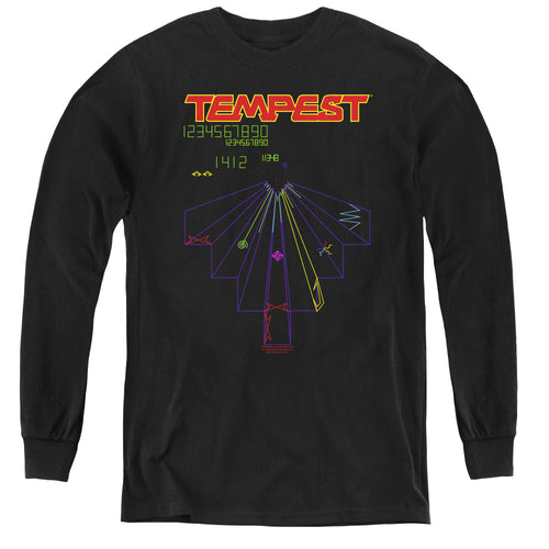 Atari Tempest Screen Youth Long Sleeve T-Shirt