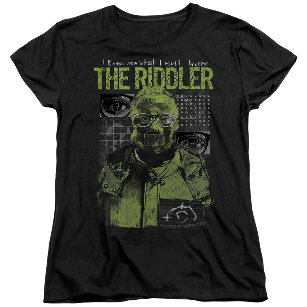 The Batman Riddler Illustration Womens T-Shirt