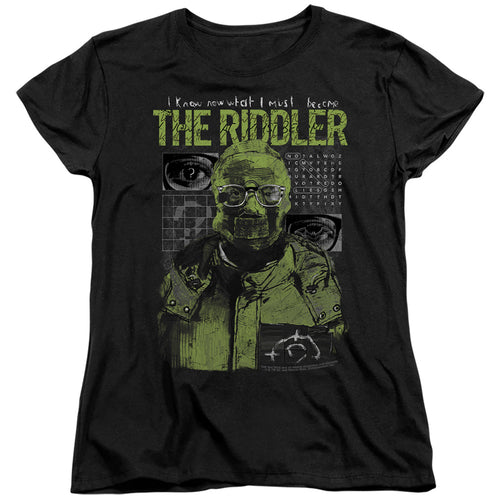 The Batman Riddler Illustration Womens T-Shirt