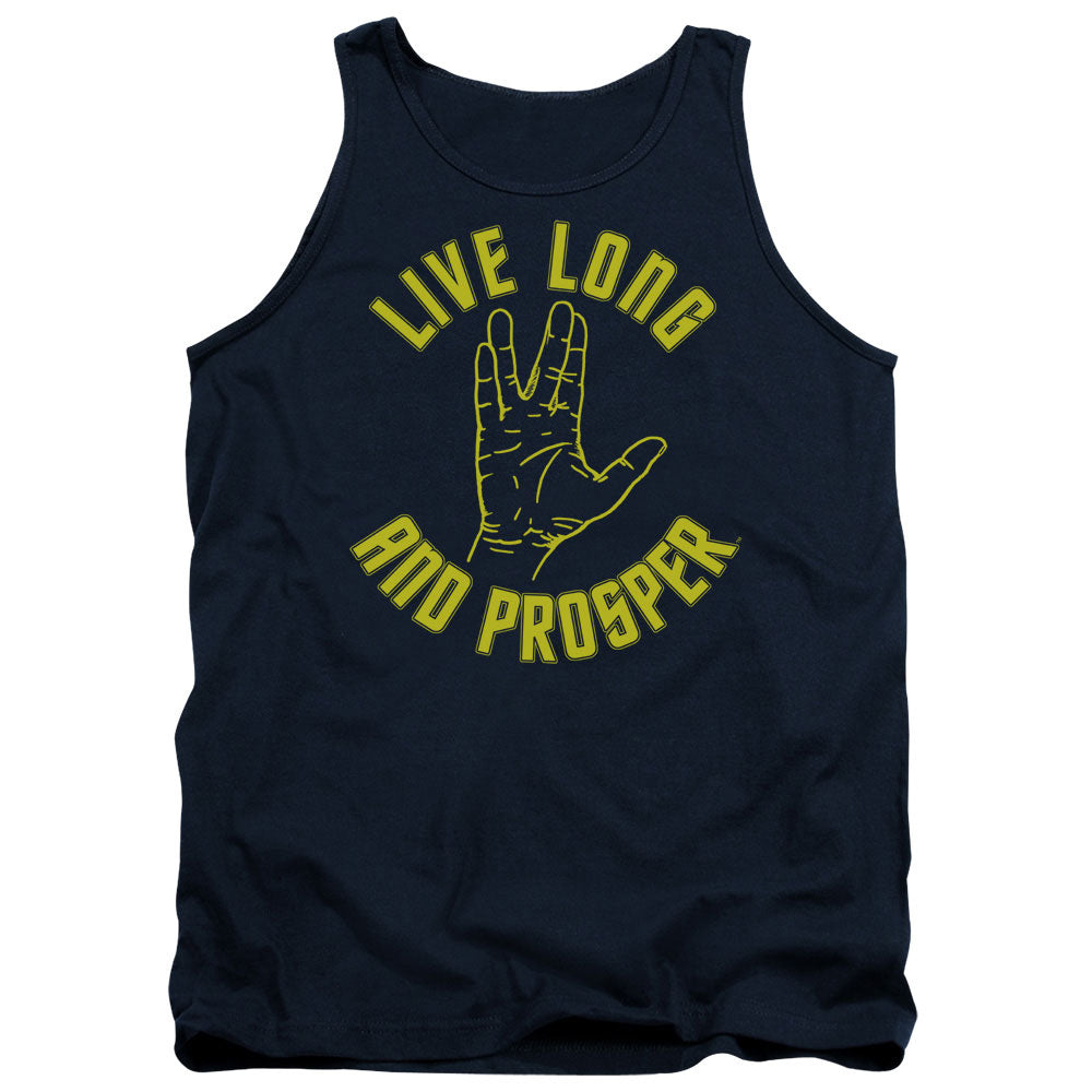 Star Trek Live Long and Prosper Hand Navy Tank Top
