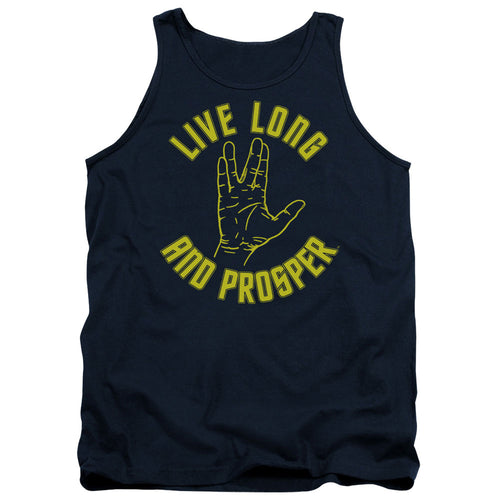 Star Trek Live Long and Prosper Hand Navy Tank Top
