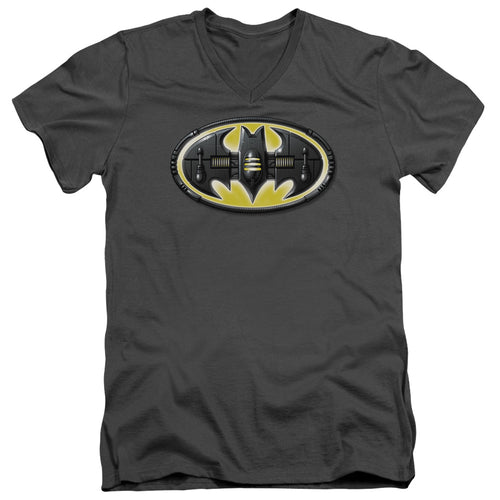 Batman Bat Mech Logo V-Neck T-Shirt