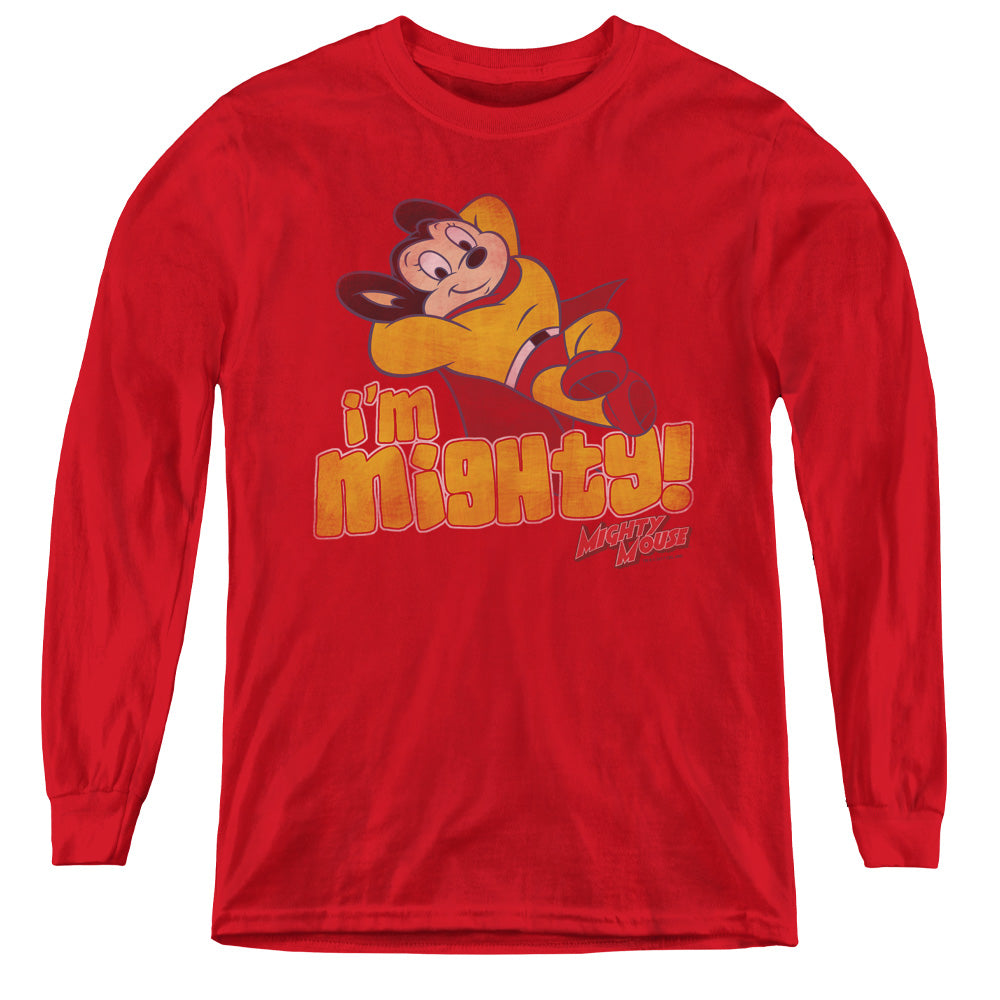 Mighty Mouse Im Mighty Youth Long Sleeve T-Shirt