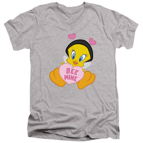Looney Tunes Valentine'S Day Tweety Bee Mine V-Neck T-Shirt