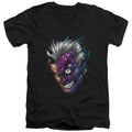Batman Just Face V-Neck T-Shirt