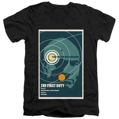 Star Trek The First Duty Black V-Neck T-Shirt