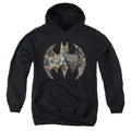 Batman Collage Shield Youth Hoodie