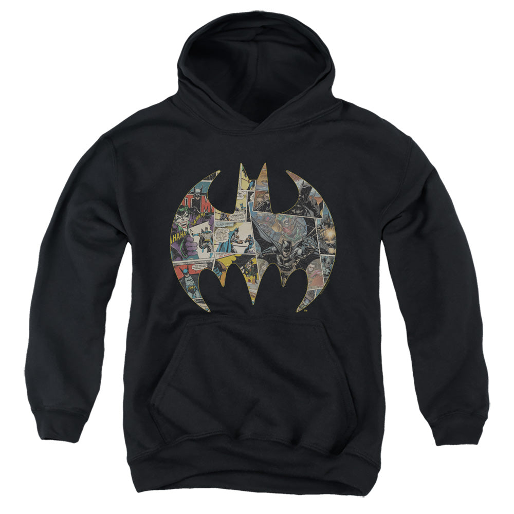 Batman Collage Shield Youth Hoodie