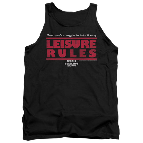 Ferris Bueller's Day Off Leisure Rules Tank Top