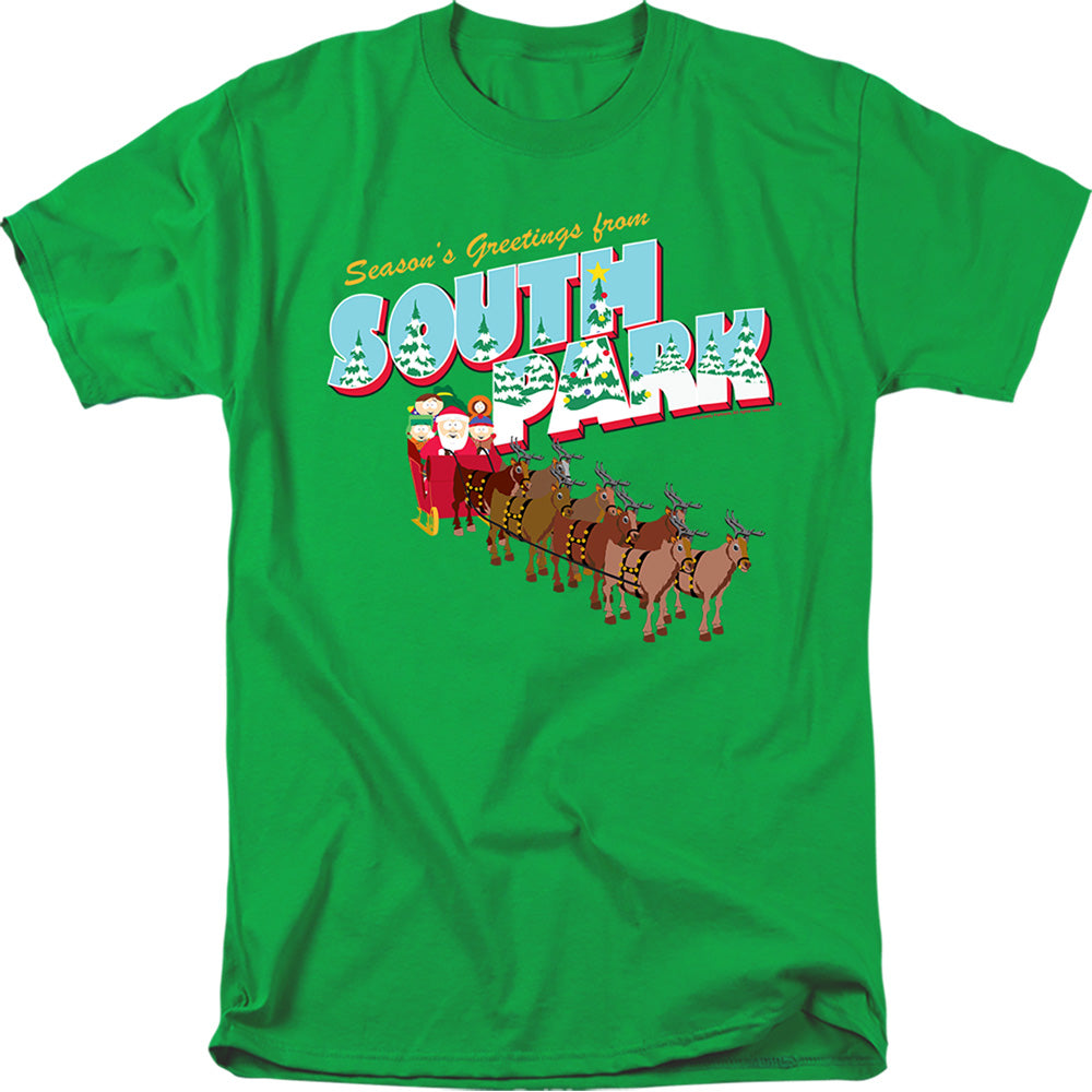 South Park Christmas Season's Greetings Cartman, Kenny T-Shirt