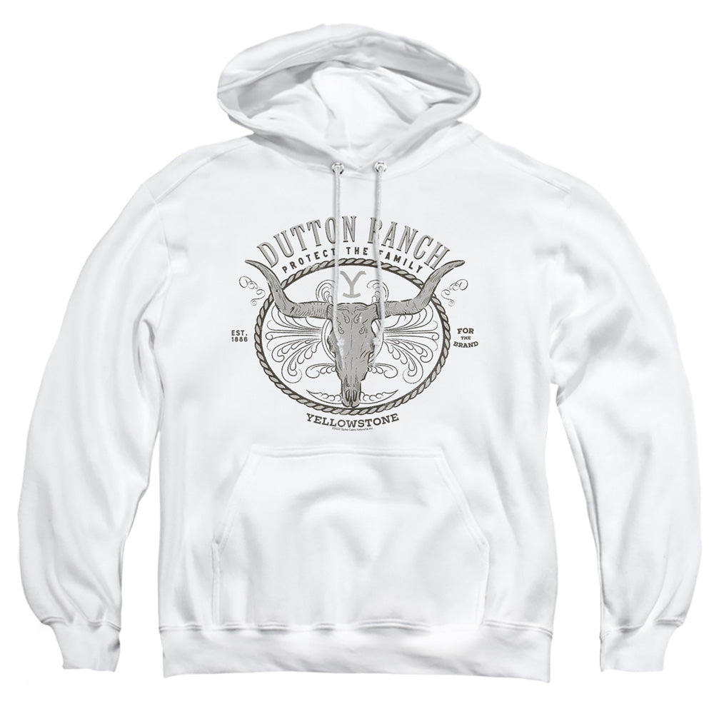 Yellowstone Dutton Ranch Longhorn Skull Pullover Hoodie