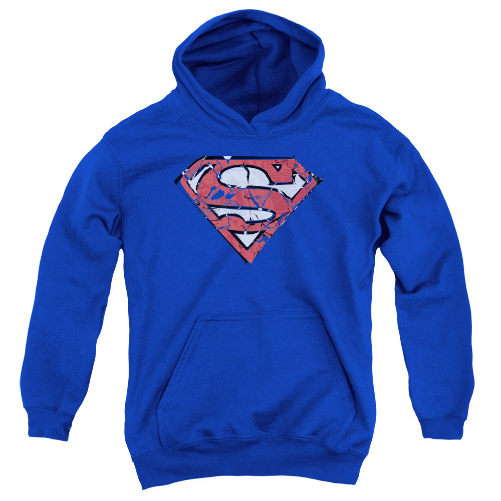 Superman Ripped and Shredded Youth Hoodie