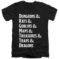 Dungeons & Dragons Dungeon List V-Neck T-Shirt