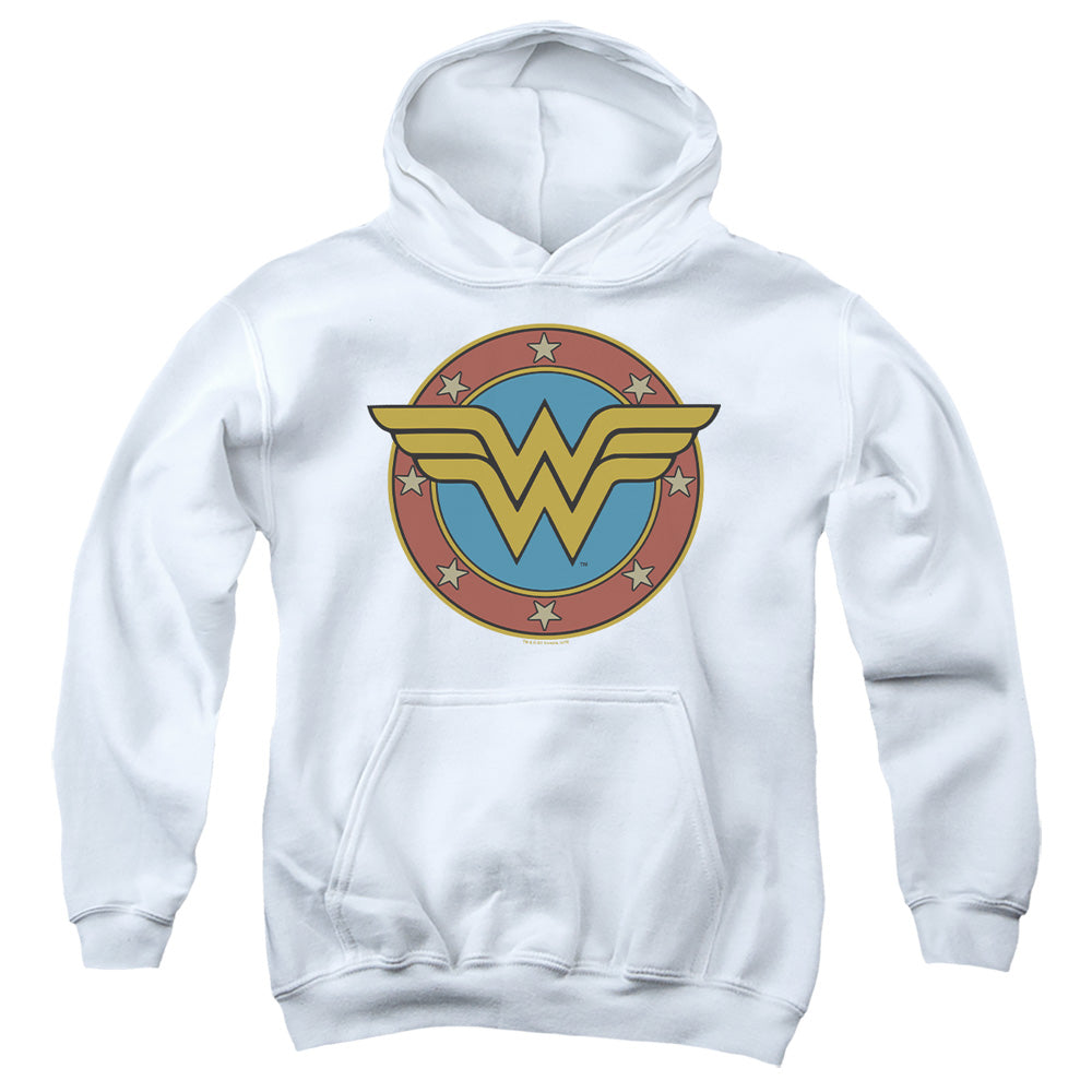 Wonder Woman WW Vintage Emblem Youth Hoodie