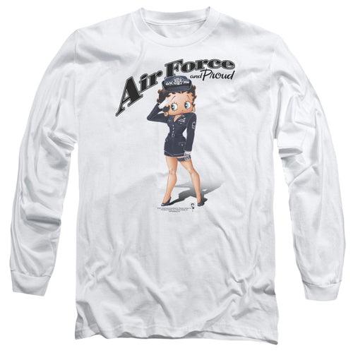 Betty Boop Air Force Boop Long Sleeve T-Shirt