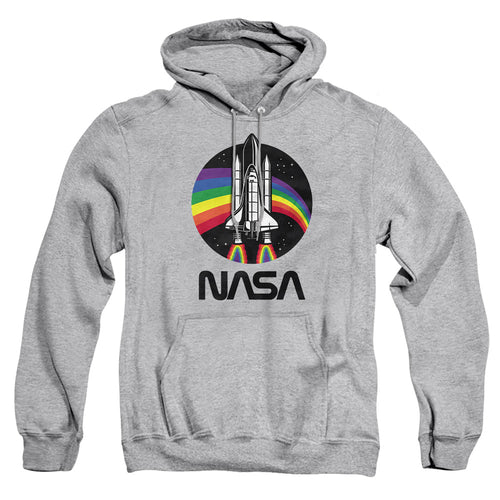 NASA Rainbow Shuttle Athletic Heather Pullover Hoodie