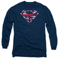 Superman Great Britian Shield Long Sleeve T-Shirt