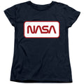 NASA Rectangular Worm Logo Womens T-Shirt
