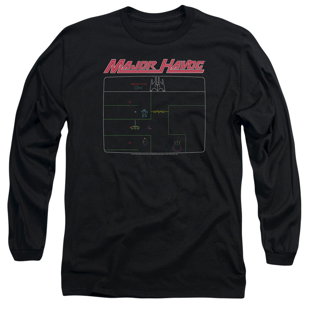 Atari Major Havoc Screen Long Sleeve T-Shirt