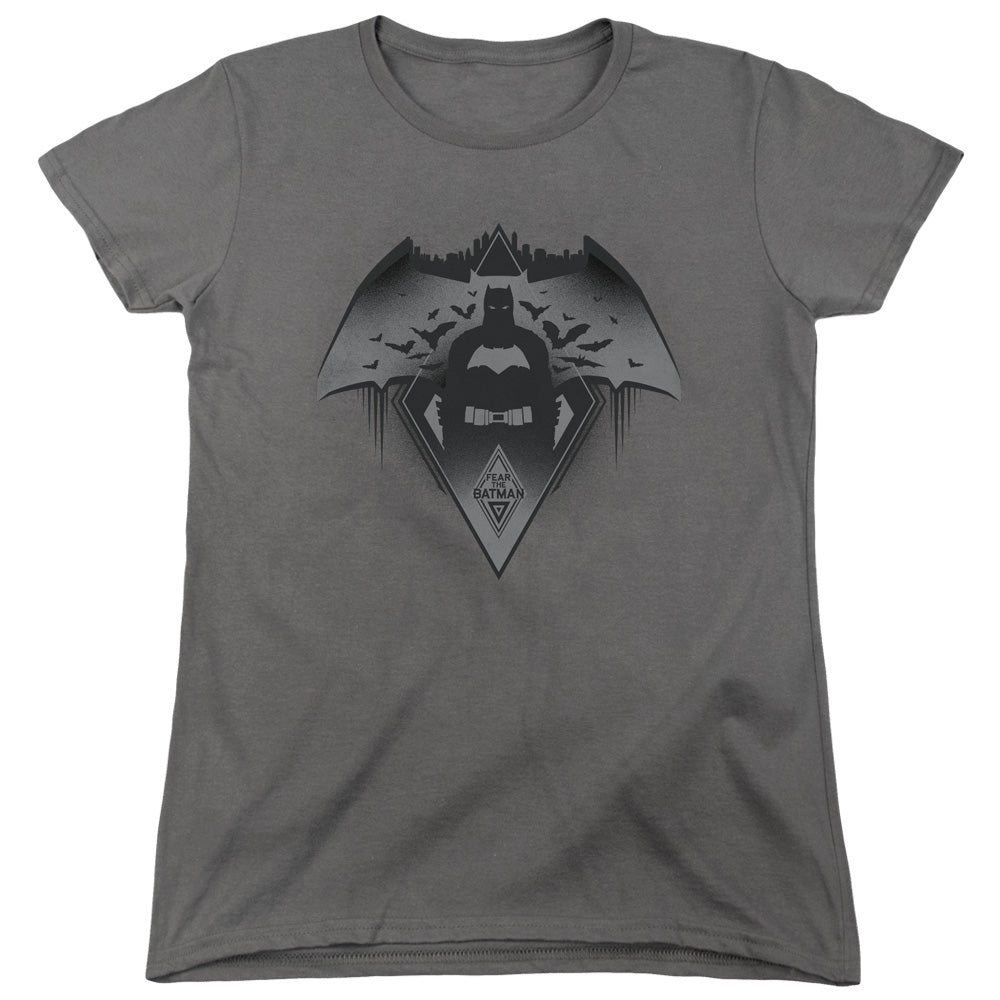 Batman v Superman Fear Womens T-Shirt