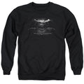 Batman v Superman Bw Logo Crewneck Sweatshirt
