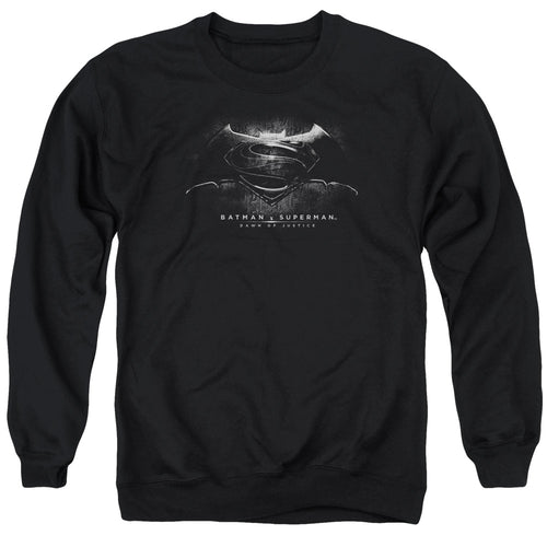 Batman v Superman Bw Logo Crewneck Sweatshirt