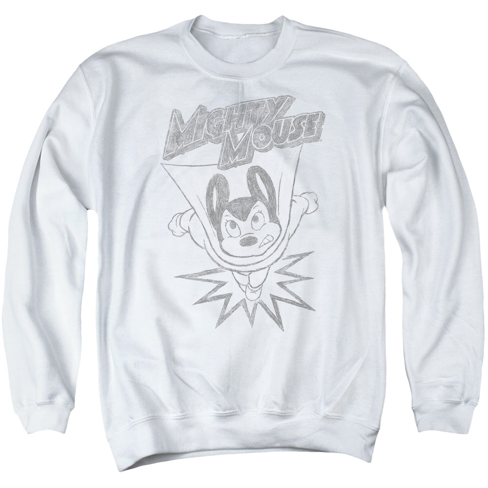 Mighty Mouse Bursting Out Crewneck Sweatshirt