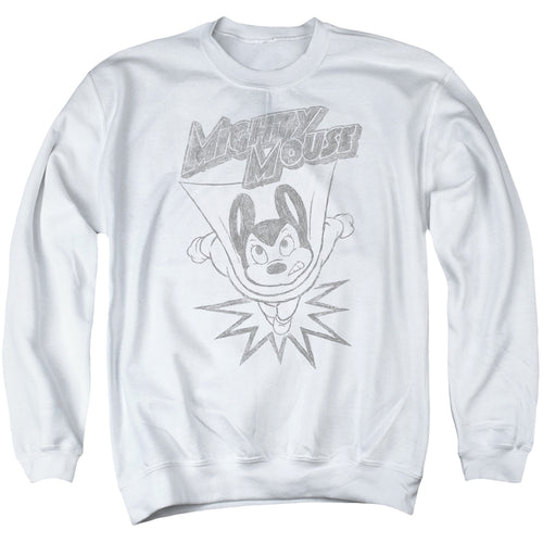 Mighty Mouse Bursting Out Crewneck Sweatshirt