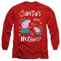 Peppa Pig And George Pig, Merry Christmas Elves Long Sleeve T-Shirt