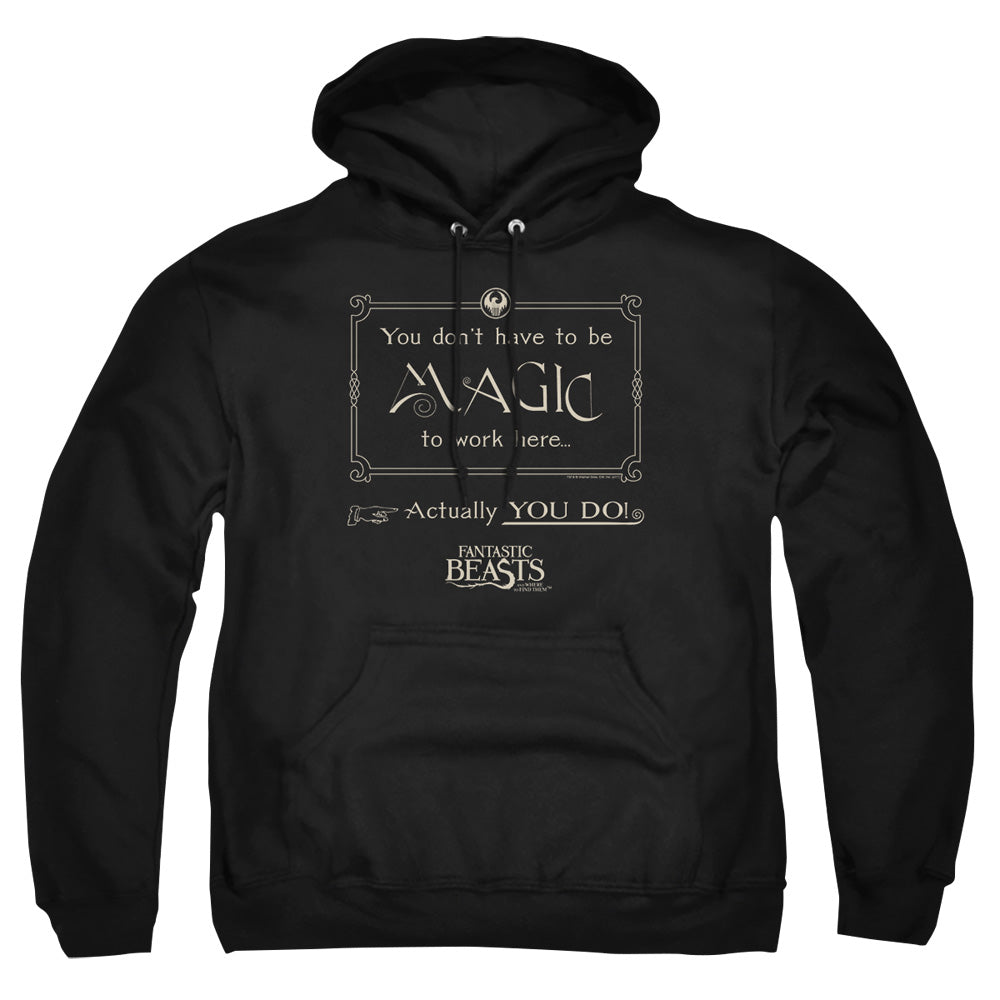 Fantastic Beasts Magic To Work Here Pullover Hoodie