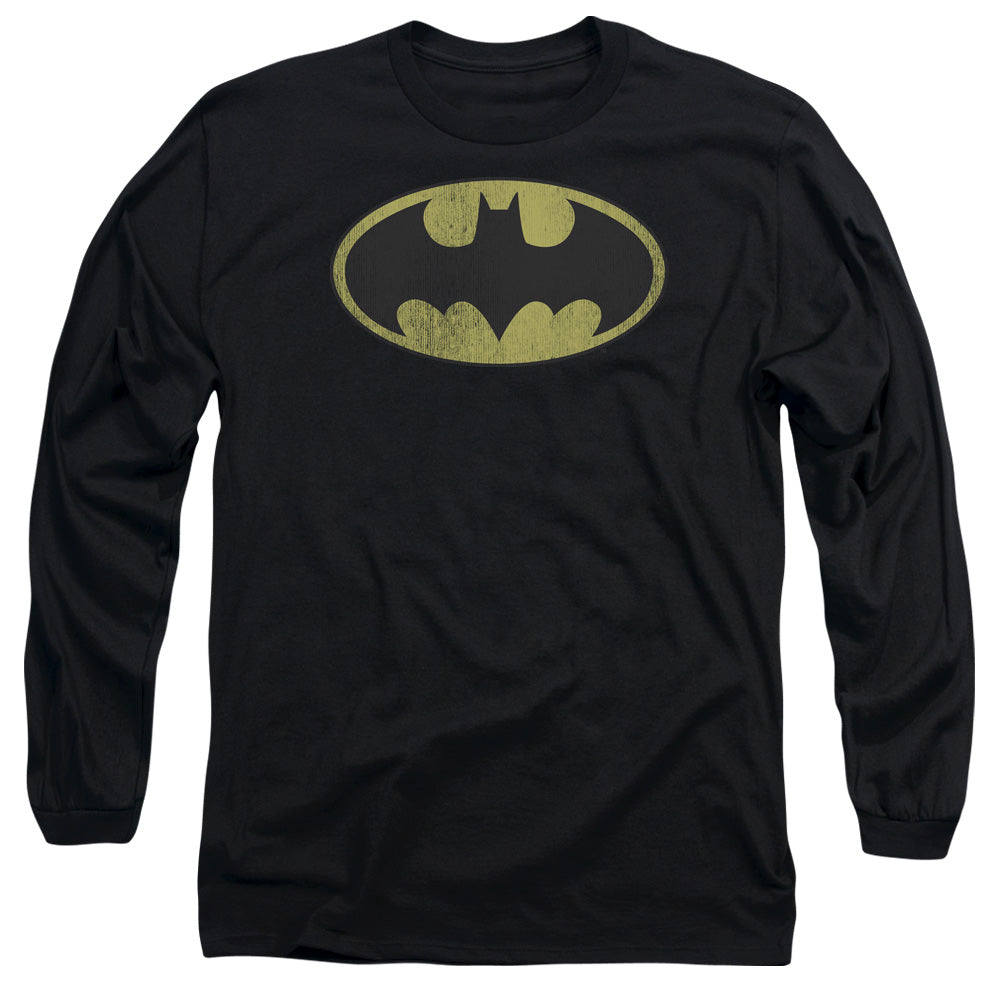 DC Comics Retro Bat Logo Distressed Long Sleeve T-Shirt
