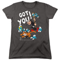 The Smurfs Gargamel and Azrael Womens T-Shirt