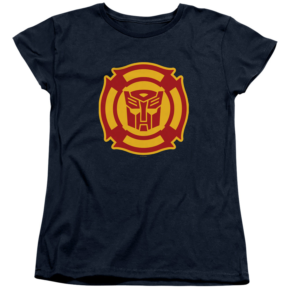 Transformers Rescue Bots Logo Womens T-Shirt