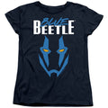 Blue Beetle Mask Womens T-Shirt