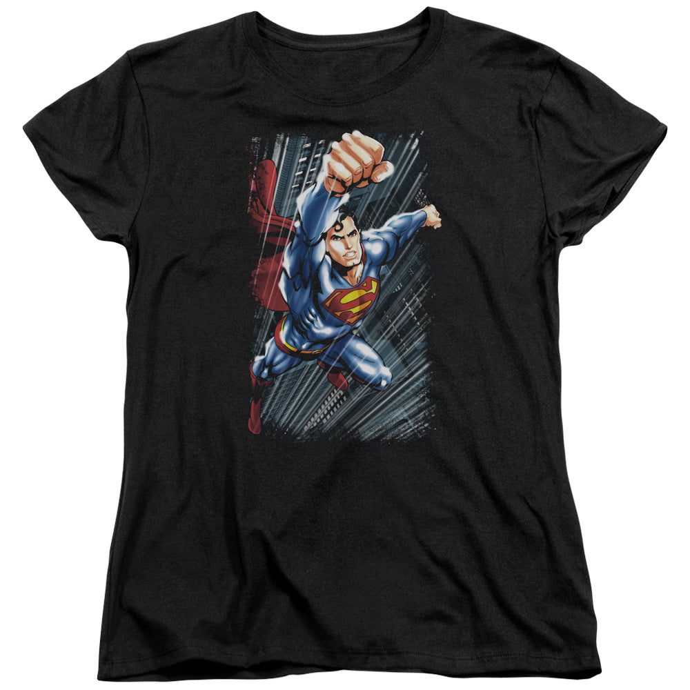 Superman Faster Than Womens T-Shirt