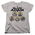 Black Adam Black Adam Contrast Group Womens T-Shirt